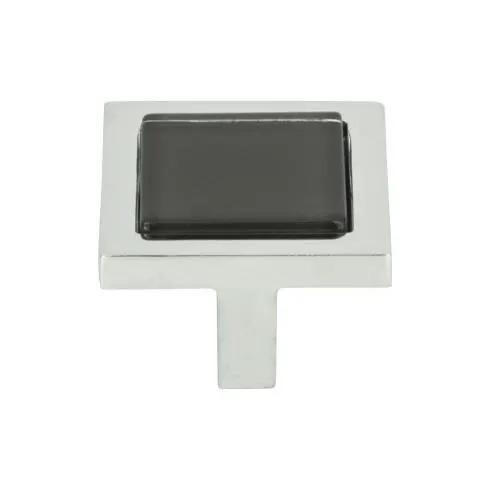 polished chrome knob