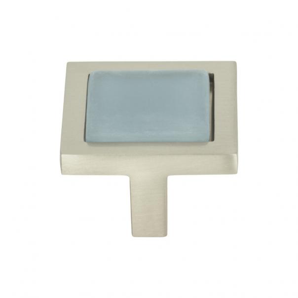 Atlas Spa Blue Square Knob 1 3/8 Inch
