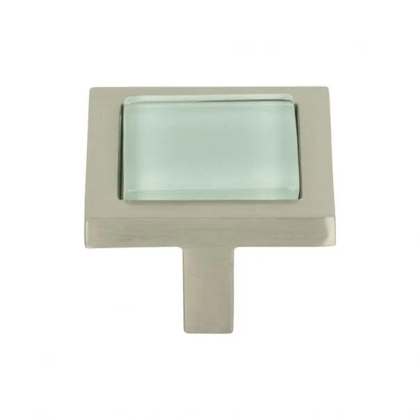 Atlas Spa Green Square Knob 1 3/8 Inch by Atlas