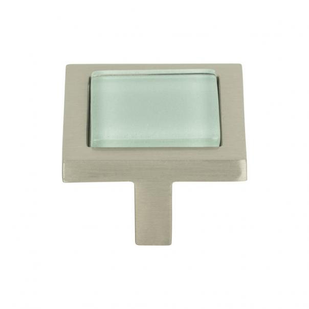 Atlas Spa Green Square Knob 1 3/8 Inch