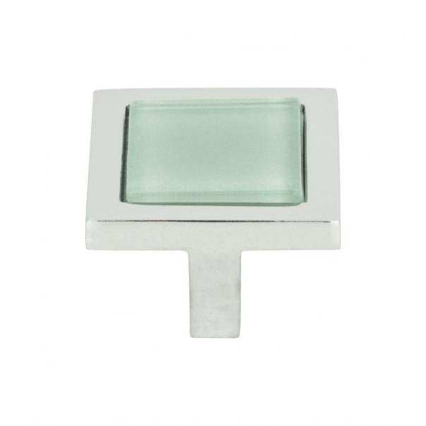 polished chrome knob