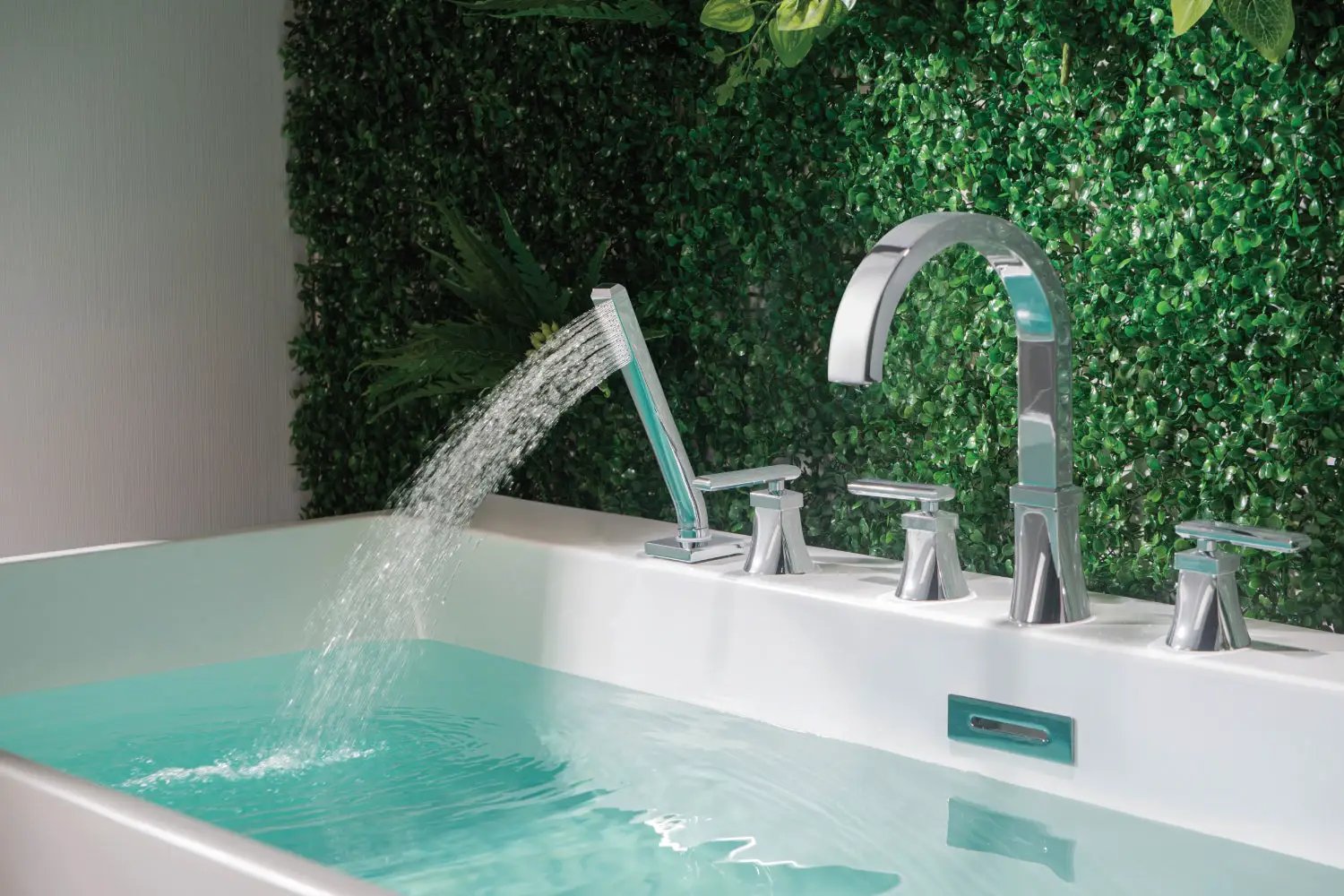 chrome tub faucet