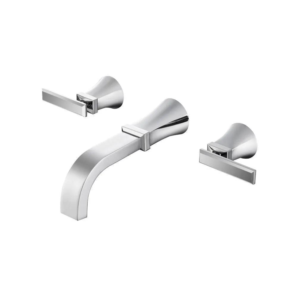chrome bathroom faucet