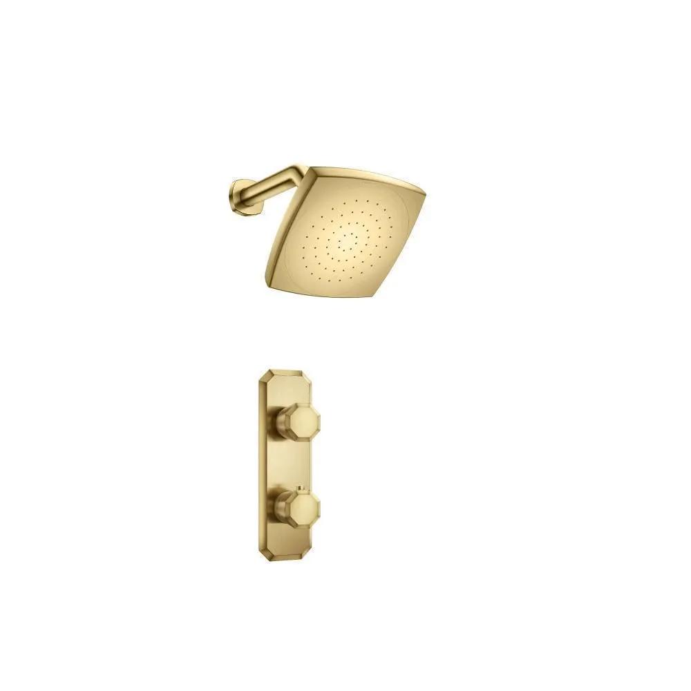 Flusso Serie 230 Single Output Shower Set with Shower Head and Arm by Flusso