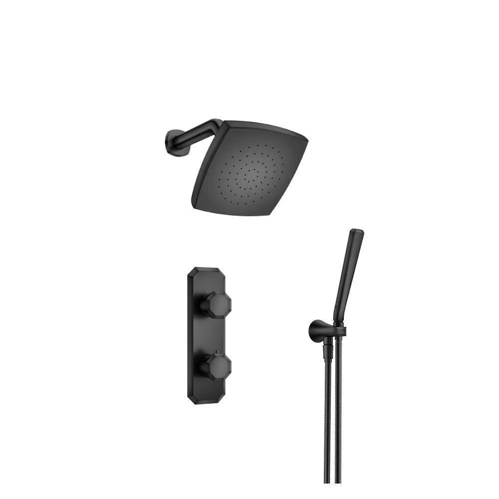 Flusso Serie 230 Two Output Shower Set with Shower Head and Hand Held by Flusso