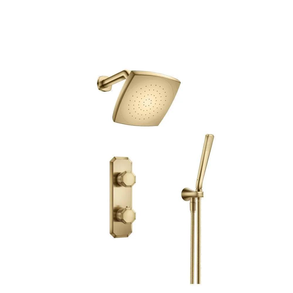 Flusso Serie 230 Two Output Shower Set with Shower Head and Hand Held by Flusso