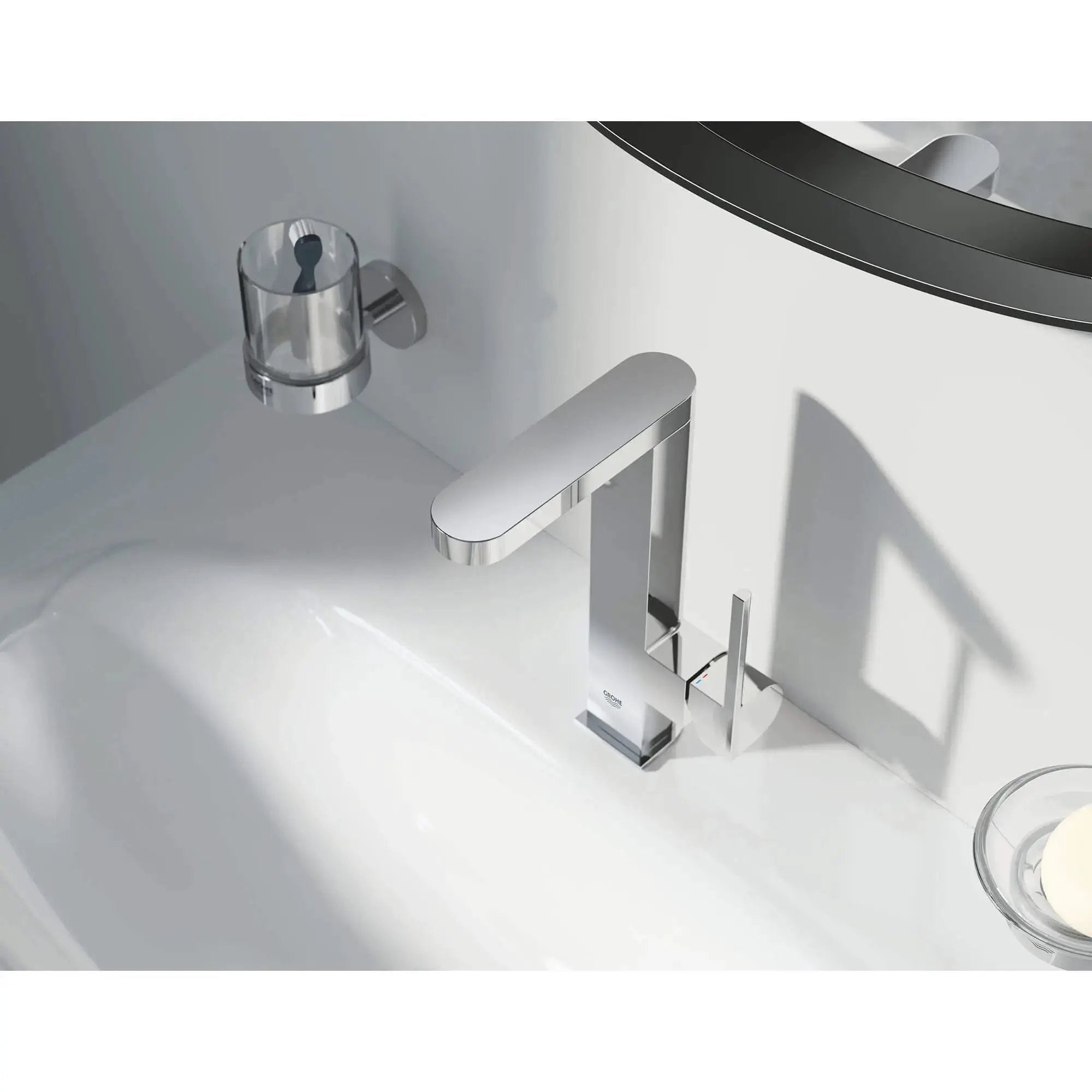 chrome bathroom tumbler