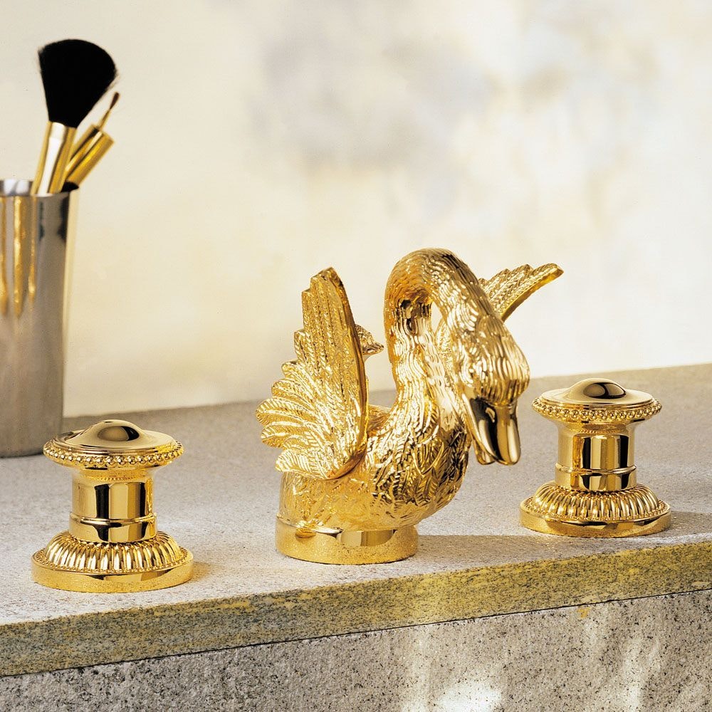 gold polished faucet
