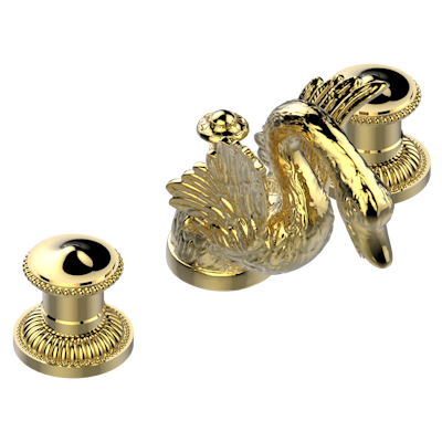 THG Paris Cygne Widespread Lavatory Set with Drain