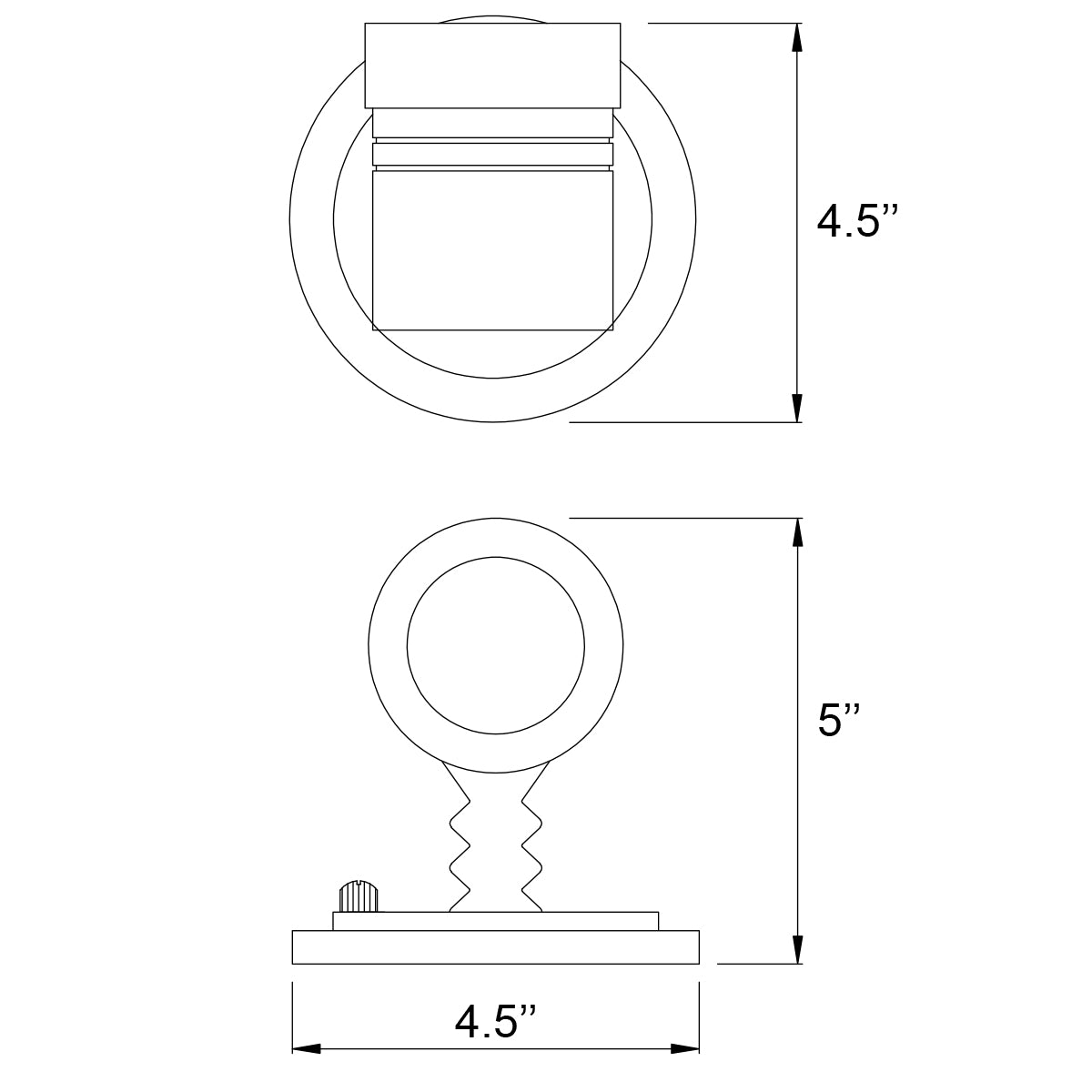 bronze outdoor adjustable spotlight