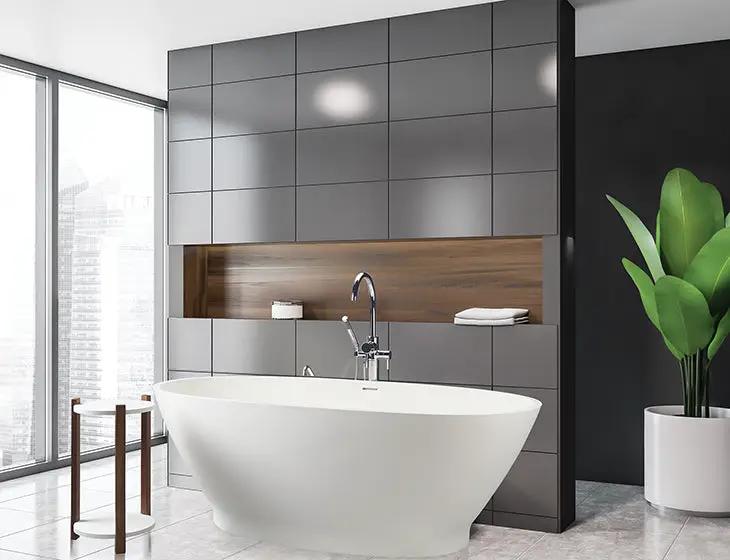 white bathtub
