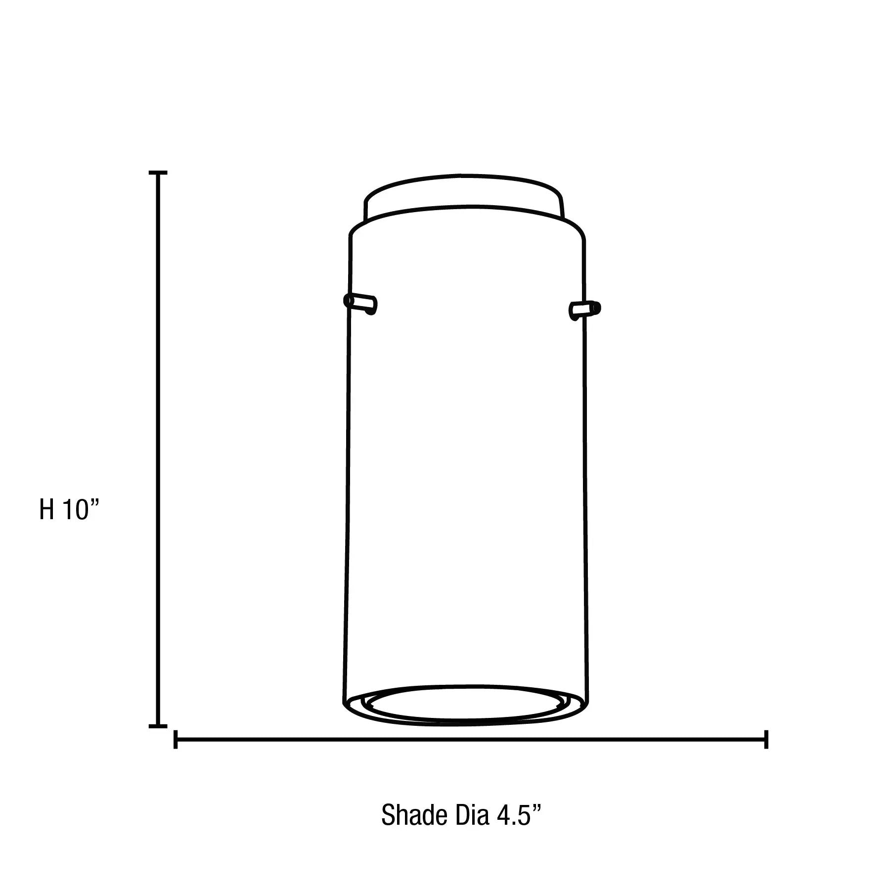 brushed steel glass cylinder