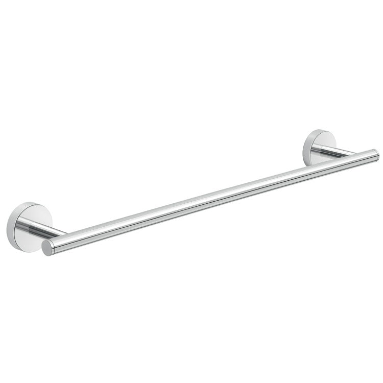 polished chrome towel bar