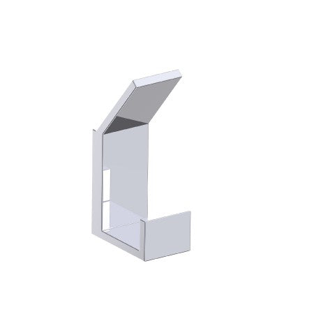 polished chrome robe hook