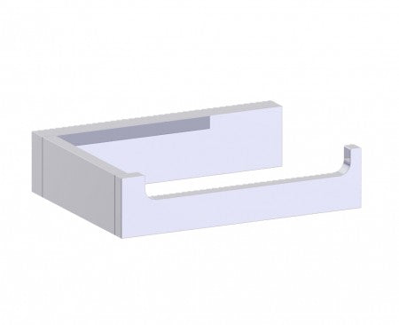 polished chrome tissue holder