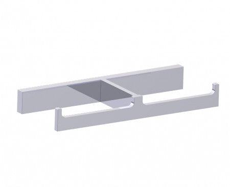 polished chrome tissue holder