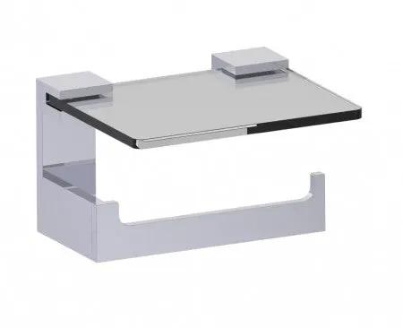 polished chrome tissue holder