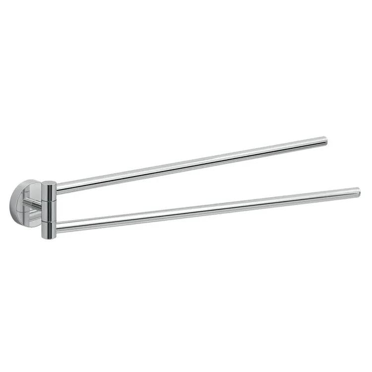 polished chrome towel bar