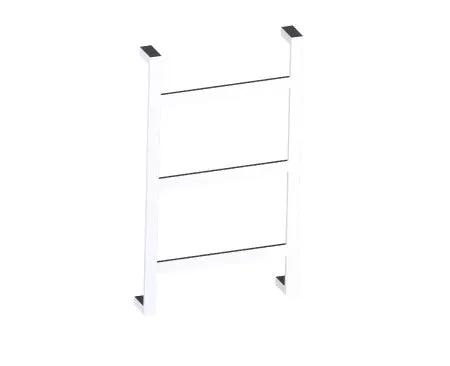 polished chrome towel ladder