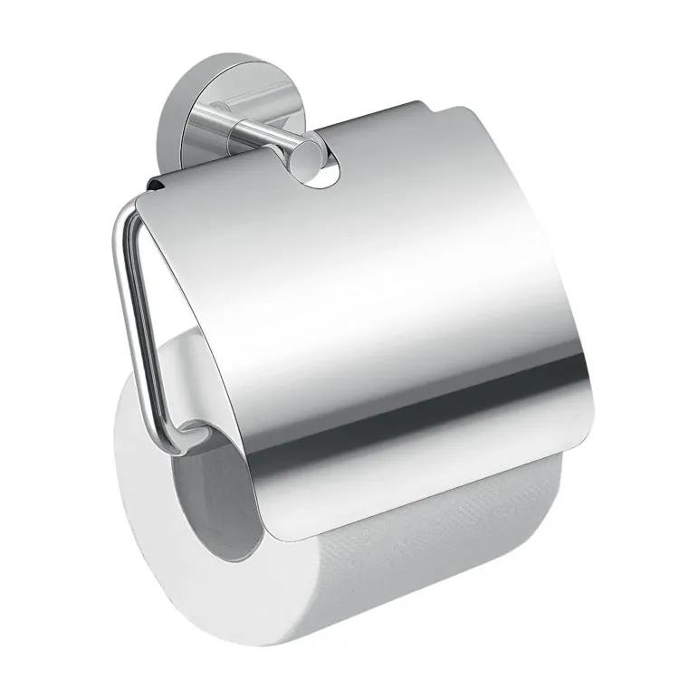 polished chrome toilet paper holder