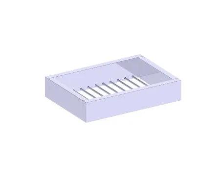 polished chrome soap basket