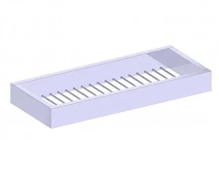polished chrome soap basket