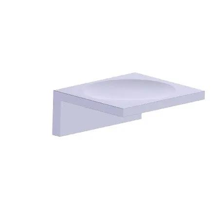 polished chrome soap dish