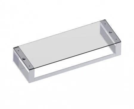 polished chrome towel bar