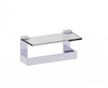 polished chrome towel bar