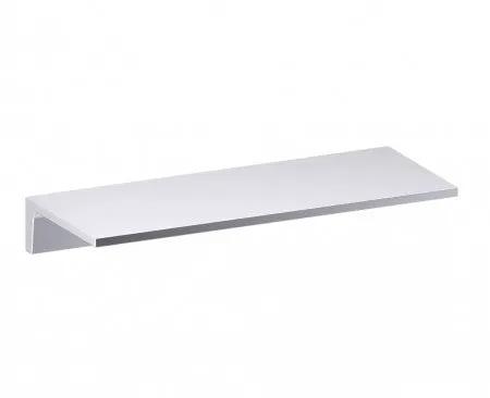 polished chrome shower shelf