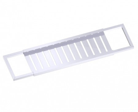 polished chrome tub caddy