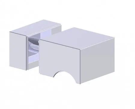 polished chrome door handle