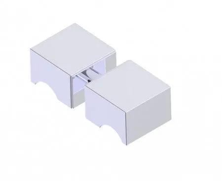 polished chrome door handle