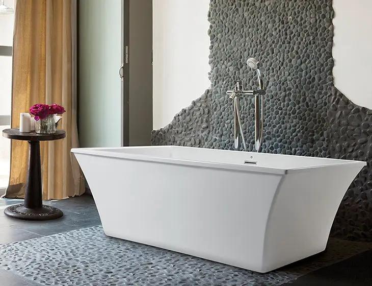 white bathtub