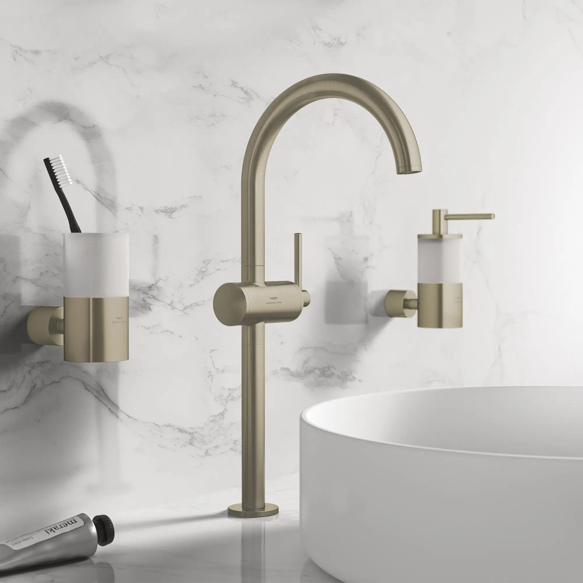 brushed nickel faucet
