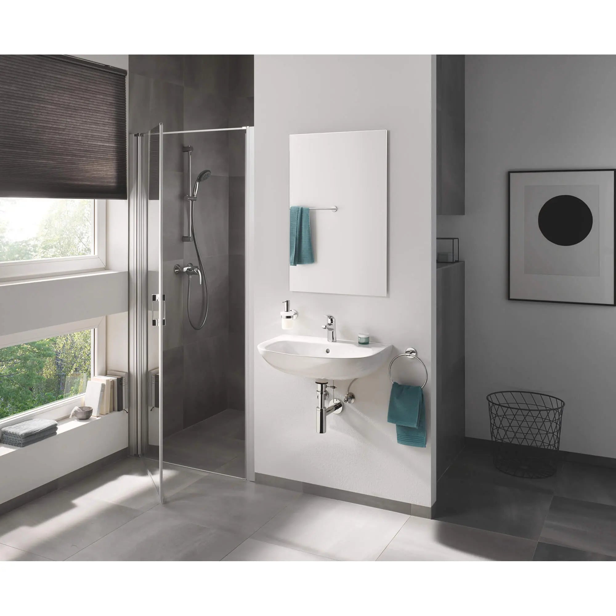 chrome towel bar