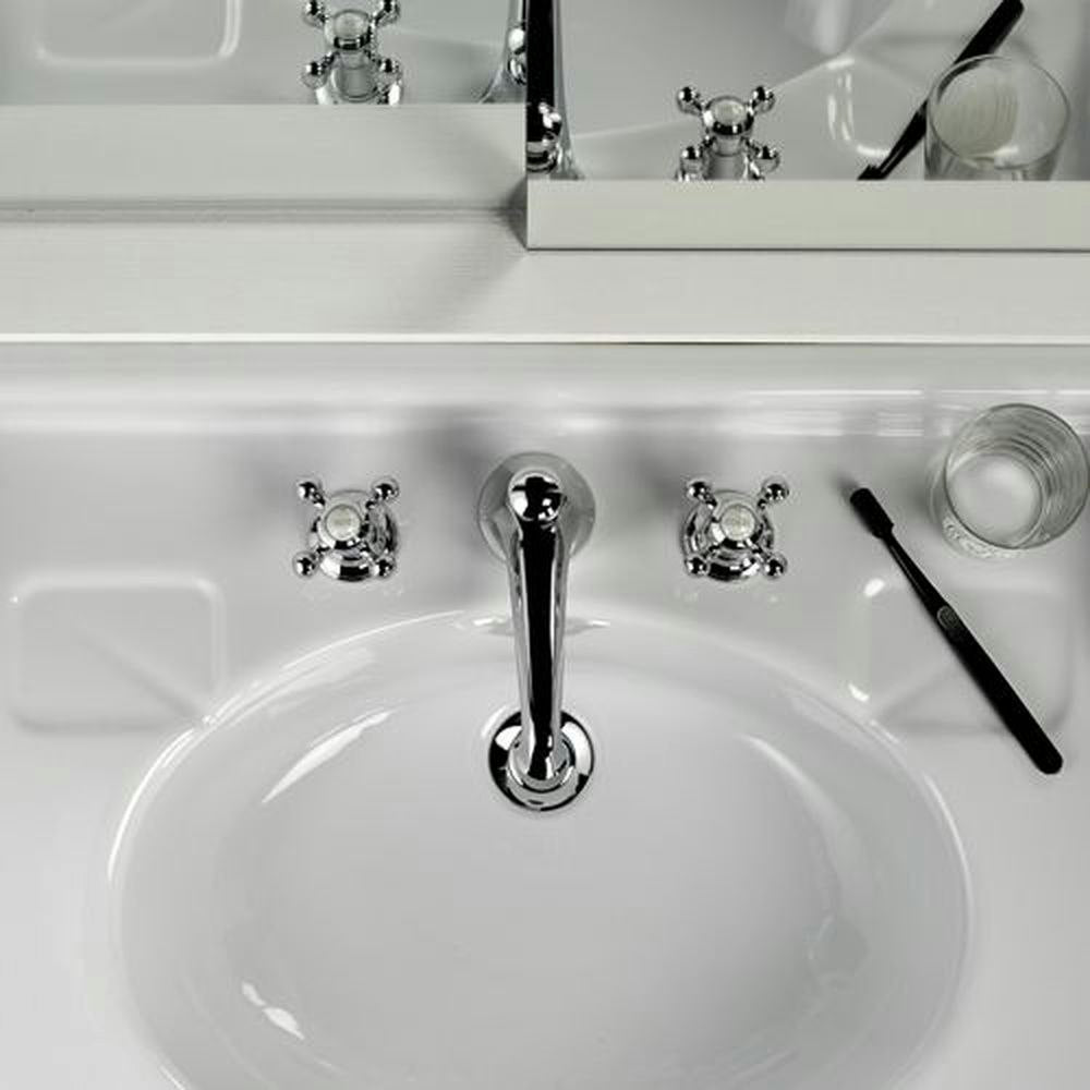 chrome polished faucet