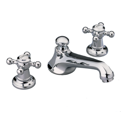 chrome polished faucet