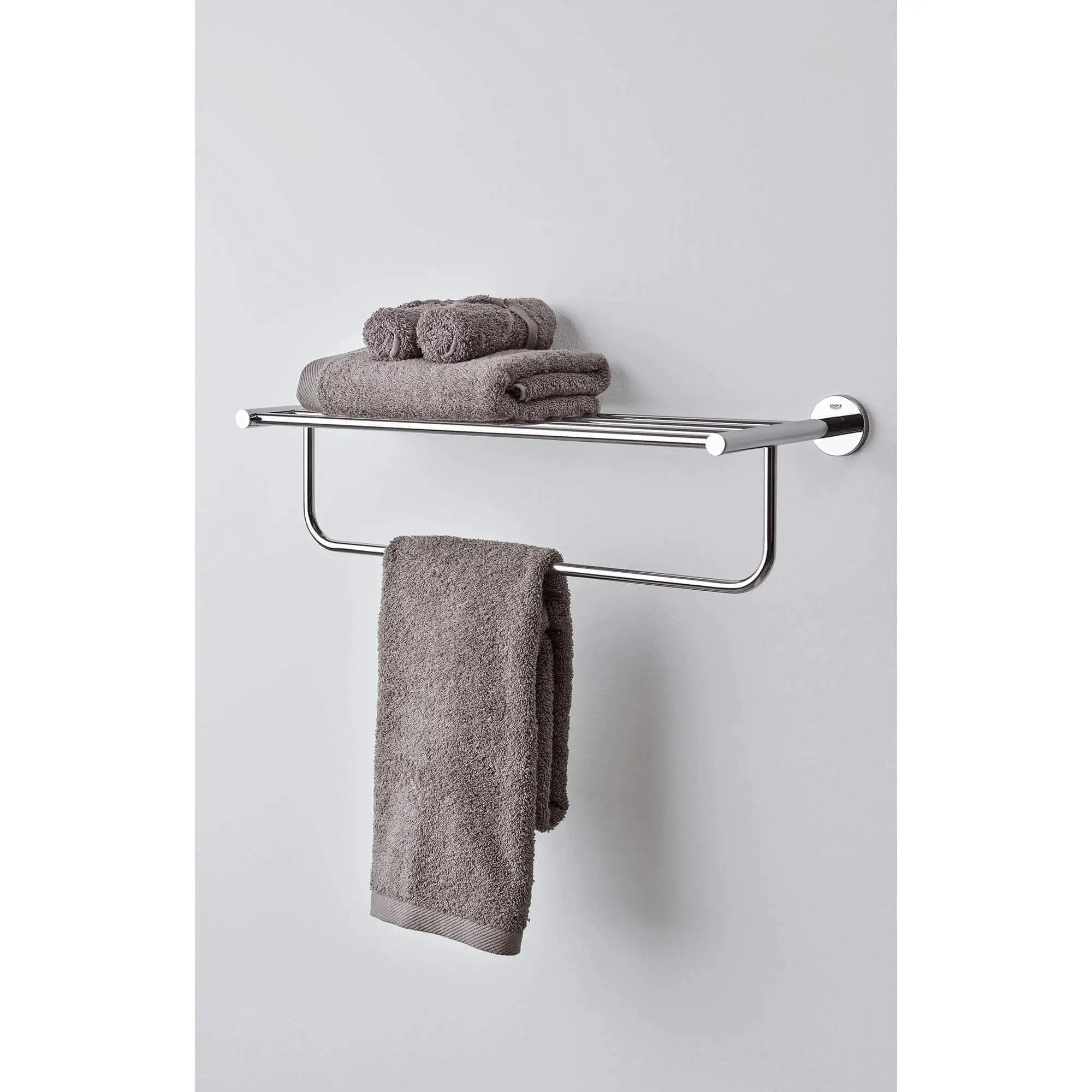 chrome towel rack