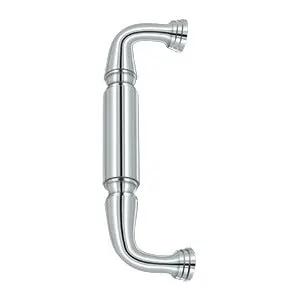 polished chrome door pull