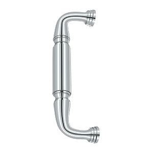 polished chrome door pull