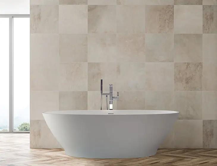 white bathtub