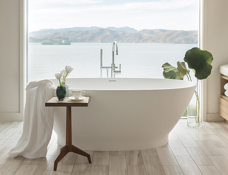 white bathtub