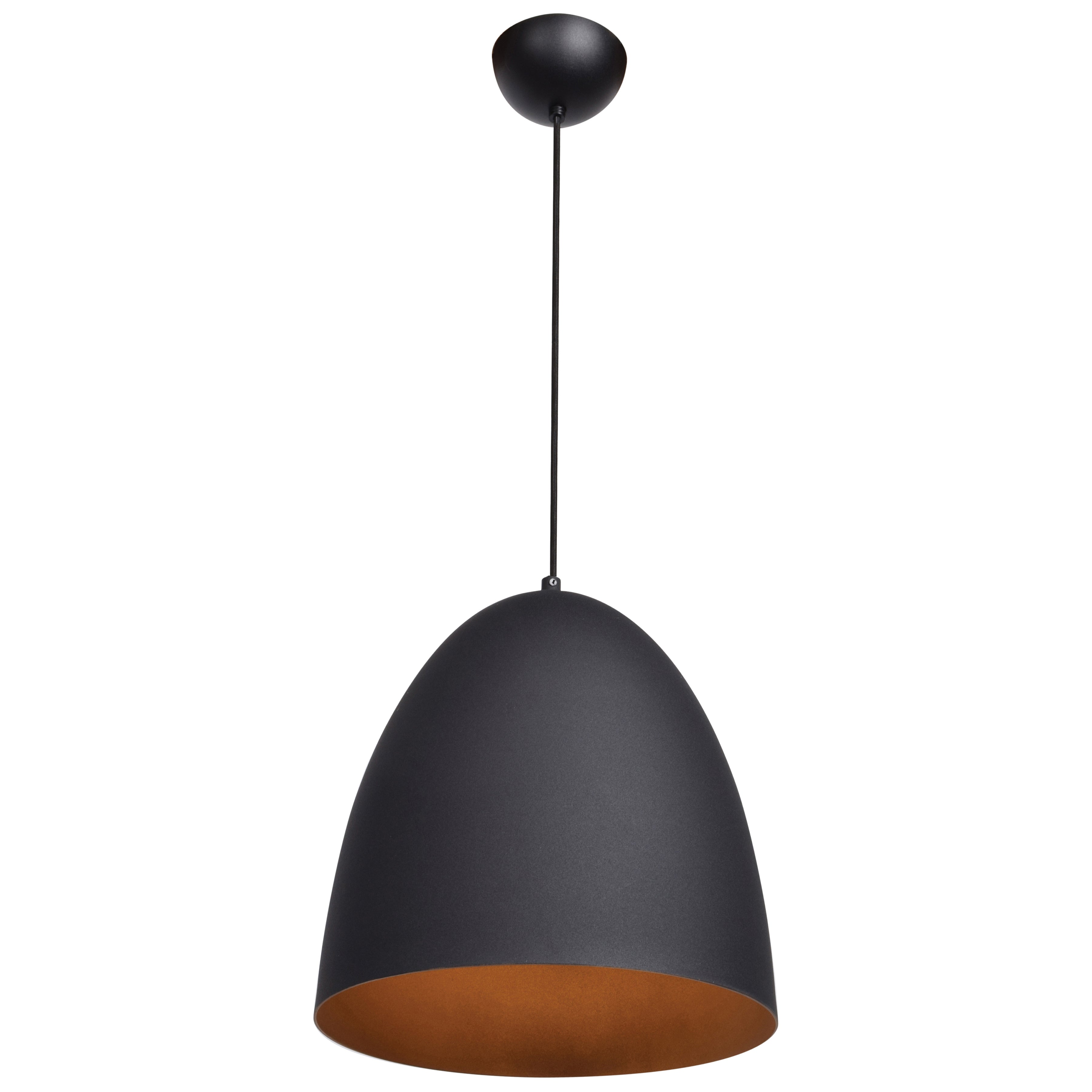 matte black led pendant