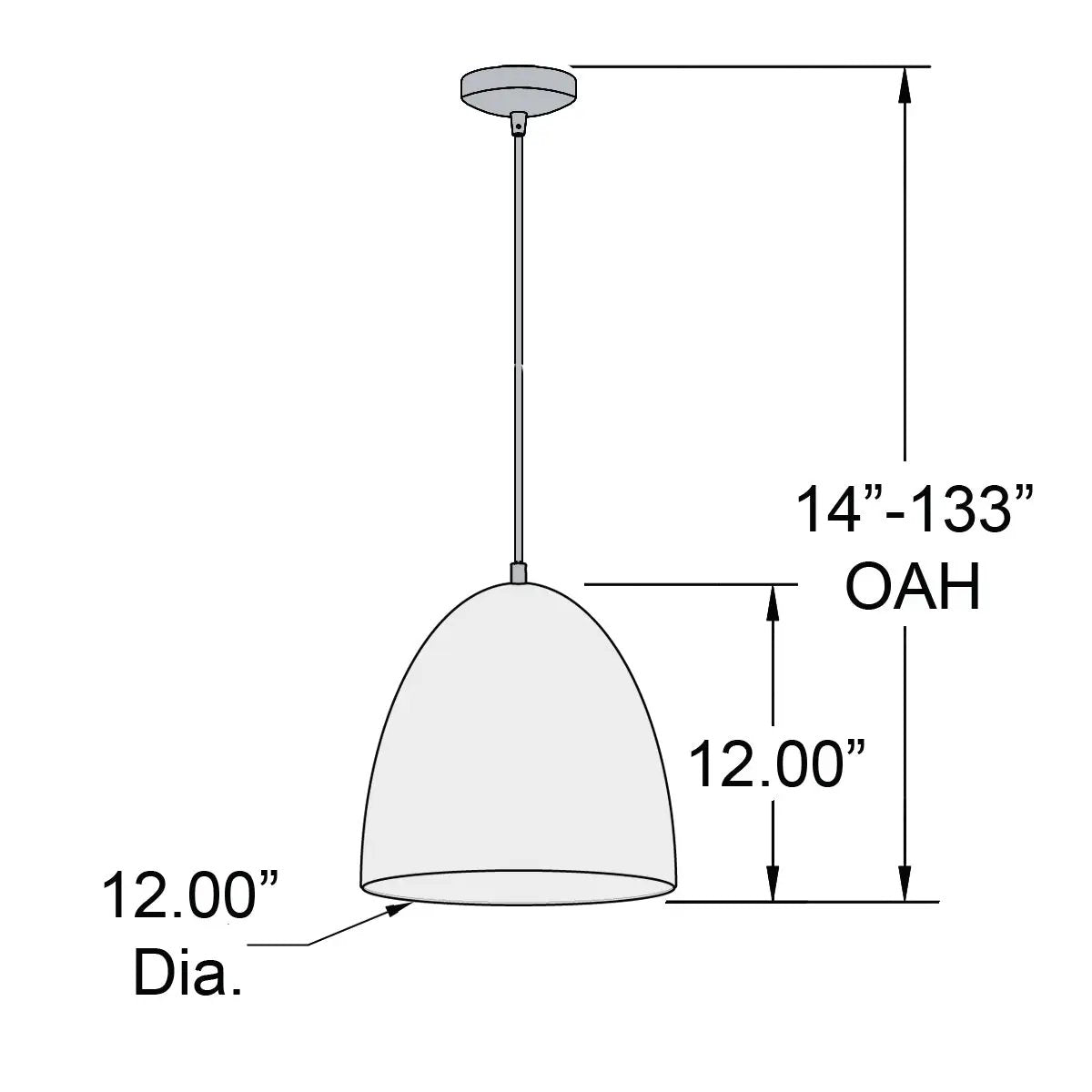matte black led pendant
