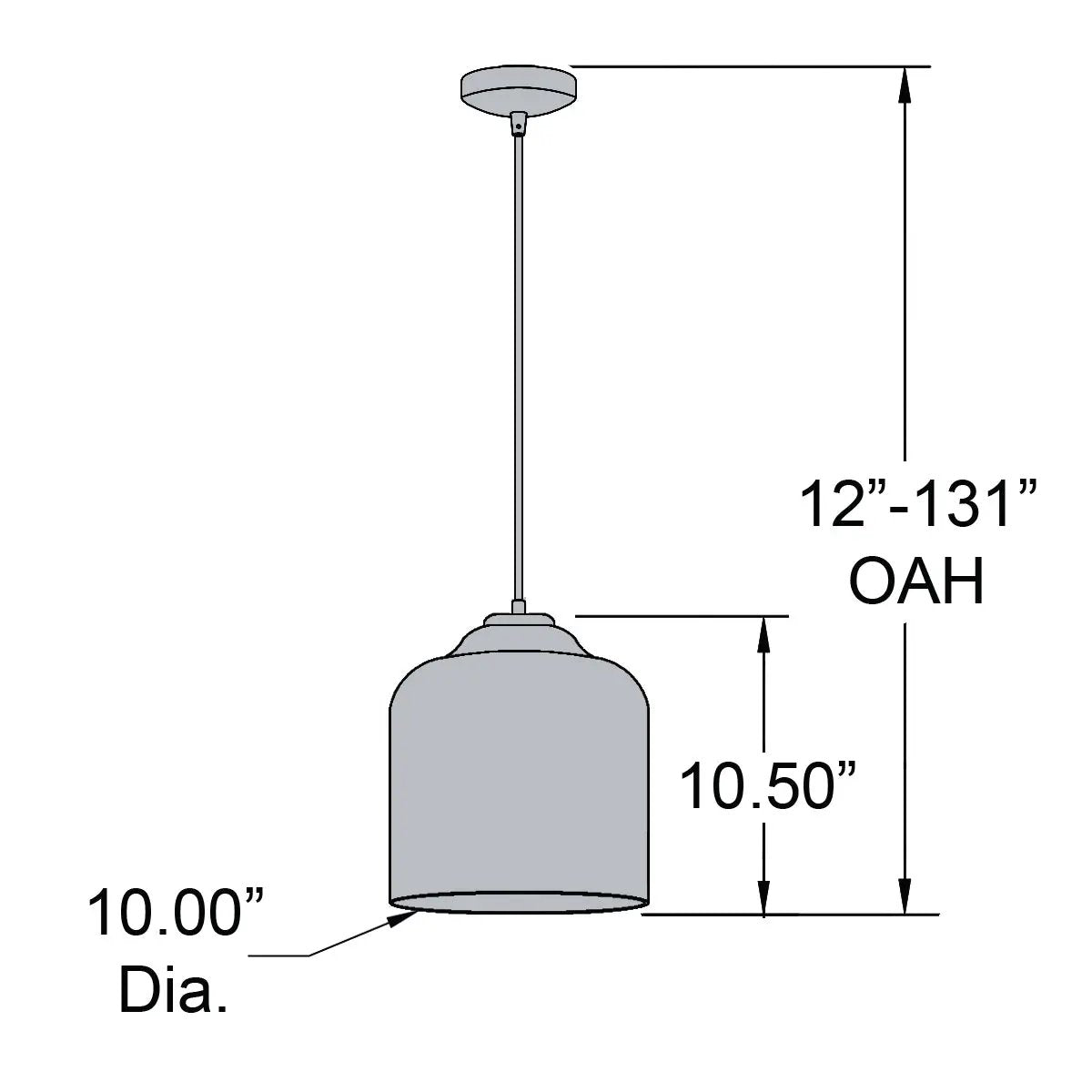 matte black led pendant