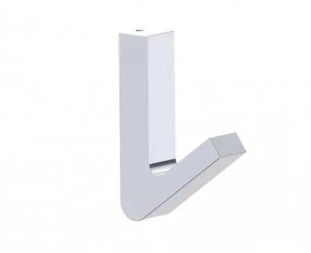 polished chrome coat hook