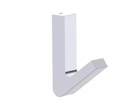 polished chrome coat hook