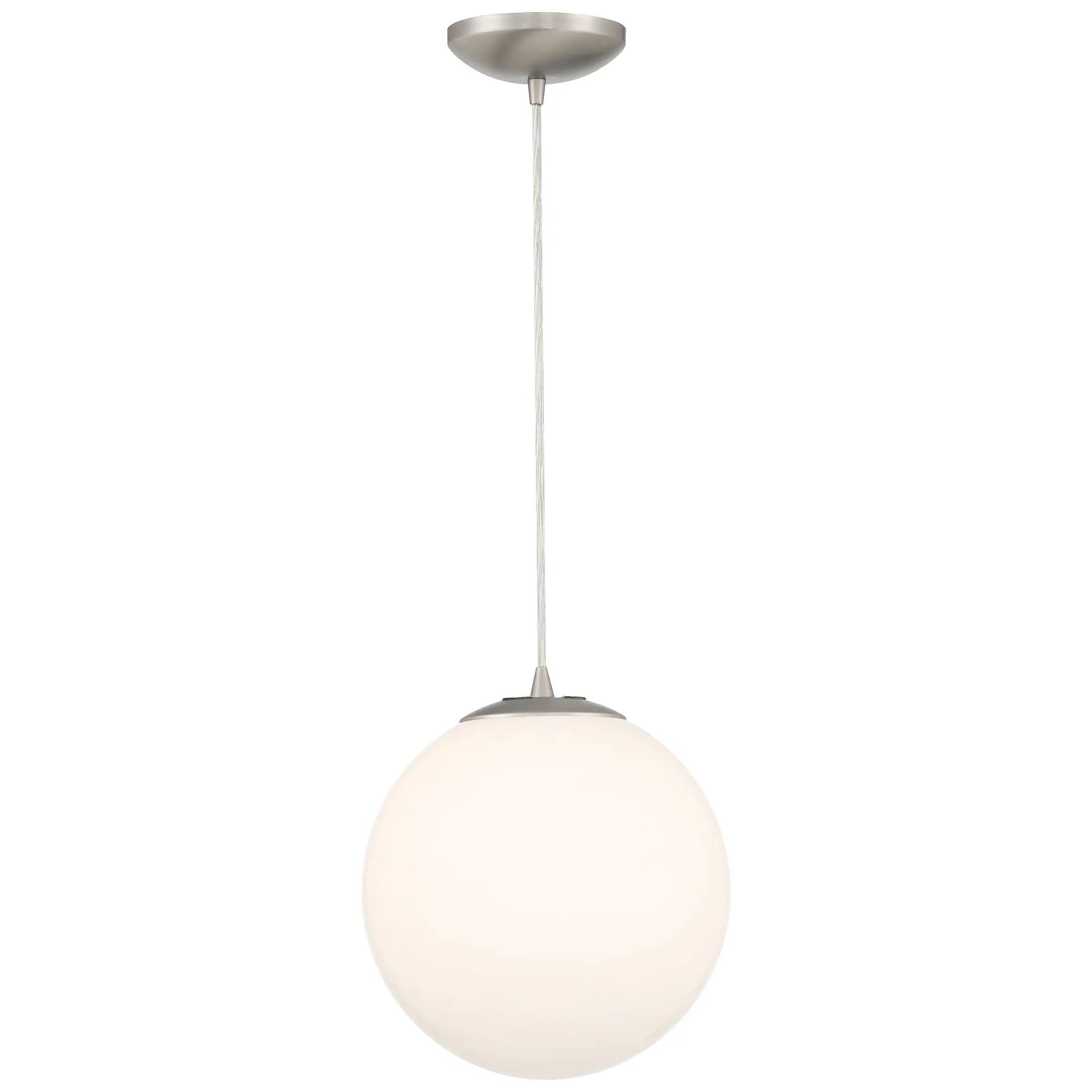 brushed steel pendant