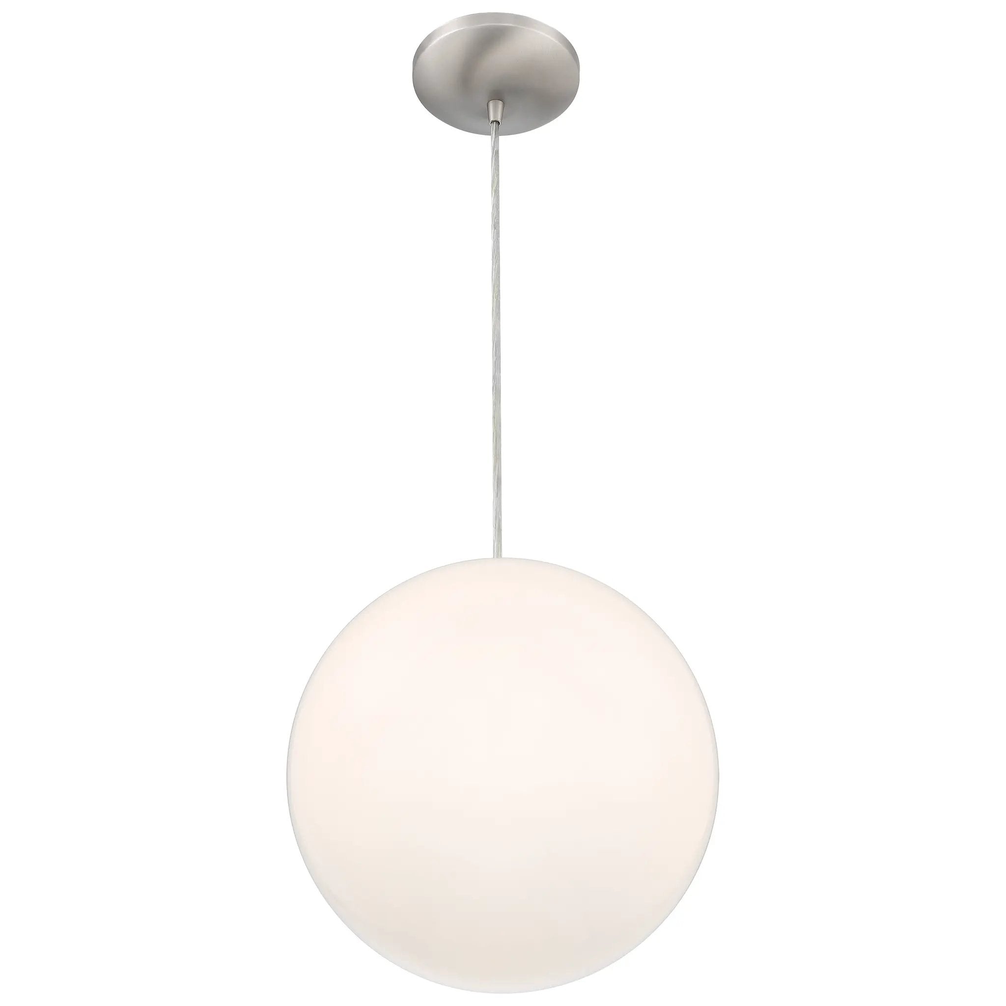 brushed steel pendant